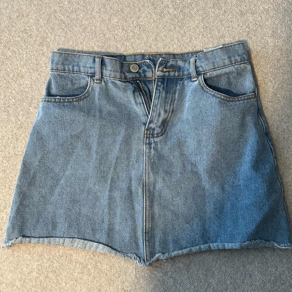 Brandy Melville Light Blue Denim Mini Skirt